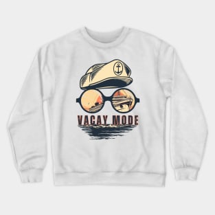 Retro Vacay Mode Cruise Crewneck Sweatshirt